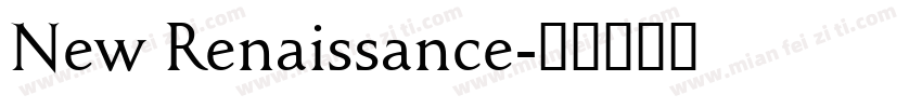 New Renaissance字体转换